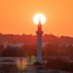 souleiman mosque sunset